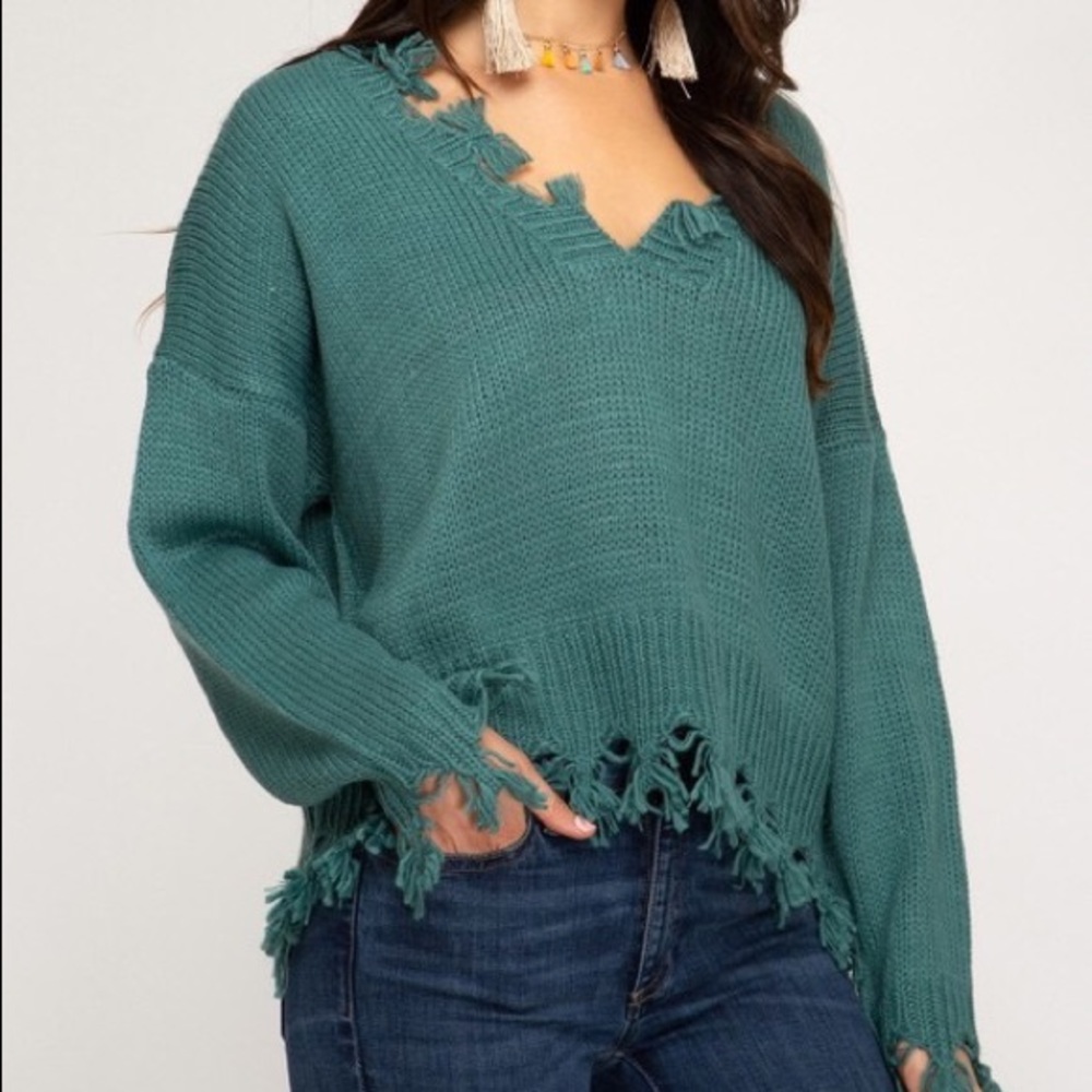 Long Sleeve Knit Sweater Top
